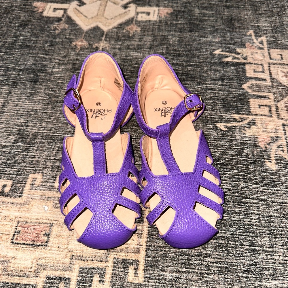 Phenix Kids Vibrant Purple Sandals